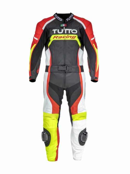 Macacão Tutto Moto Racing Red Flúor 2 Peças
