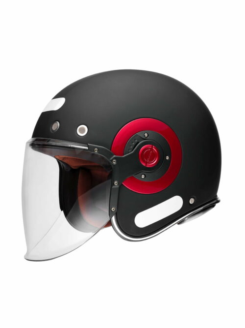 Capacete SMK Retro Jet Matt Black MA230