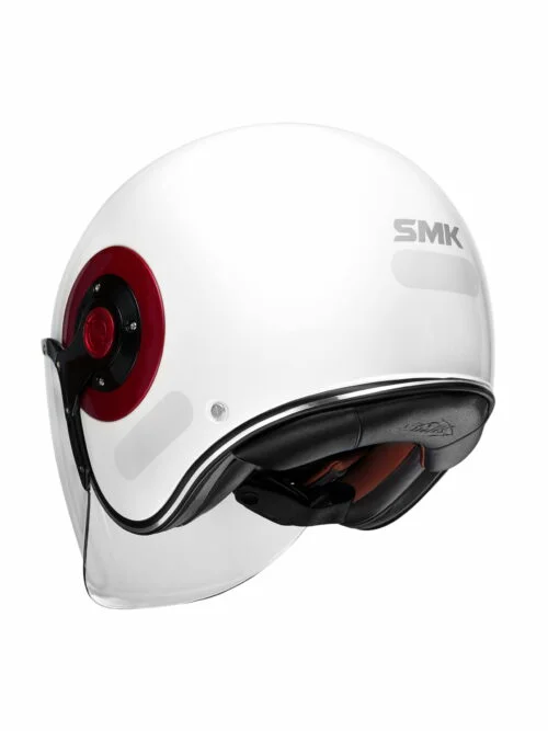 ＳＭＫ Capacete SMK Stellar Mono - Branco Brilho - Grid Motors