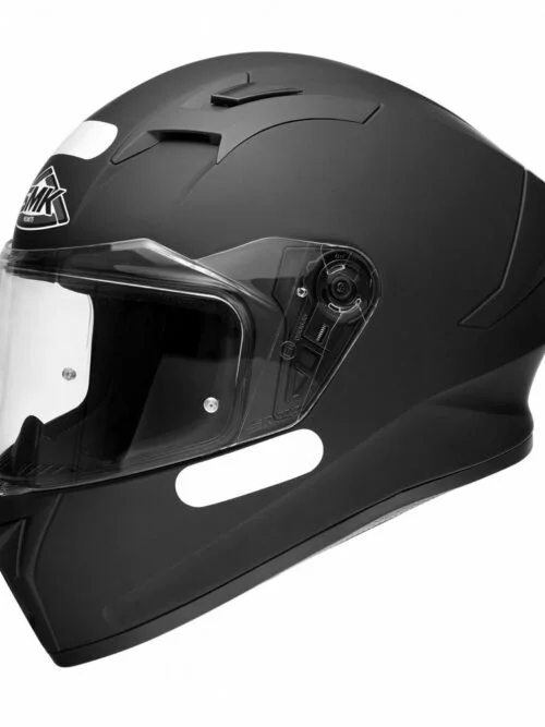 Capacete SMK Stellar Matt Black MA200 vista lateral