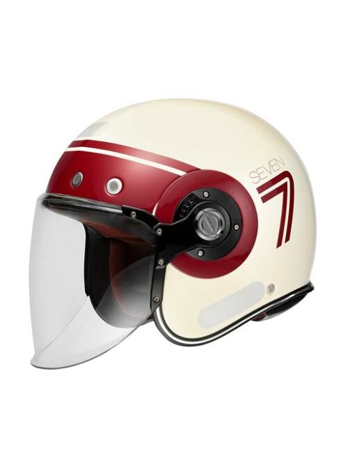 Capacete Aberto SMK Retro Jet Seven Branco GL130