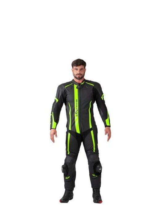 Macacão Supera 1 Peça Preto/Amarelo Flúor