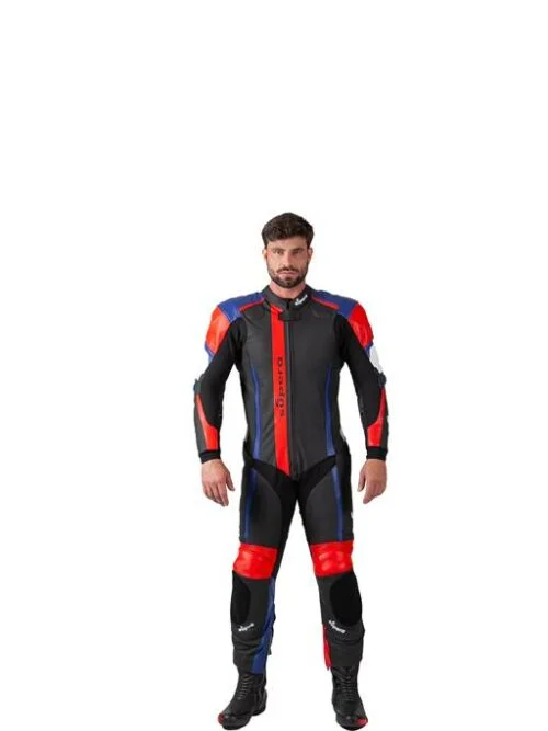 Macacão Supera 1 Peça Azul/Vermelho/Preto/Branco