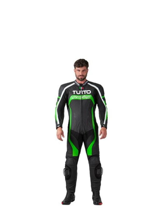 Macacão Tutto Moto Racing Masculino Verde e Preto