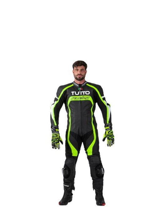 Macacão Tutto Racing Masculino Preto / Amarelo Flúor