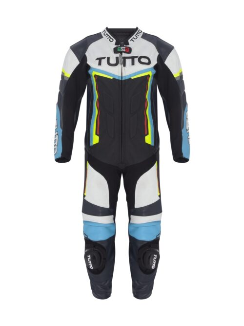 Macacão Tutto Racing 1 Peça Preto/ Branco/ Azul