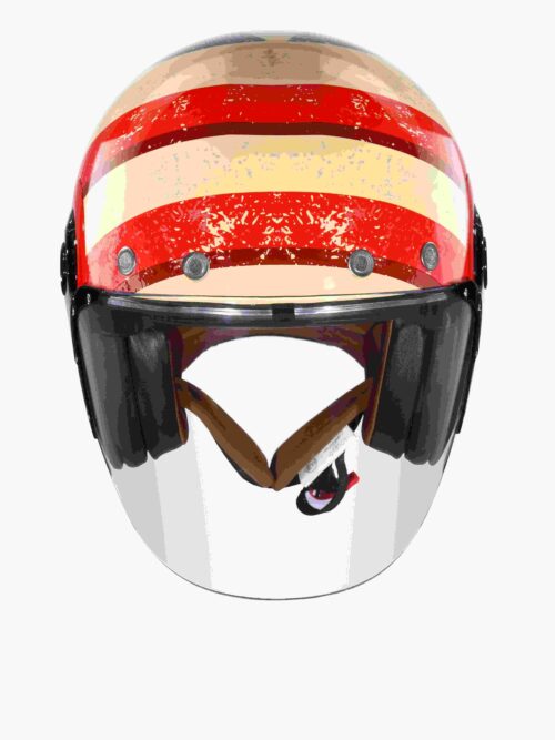 Capacete Aberto SMK Retro Jet Pinstripe GL435